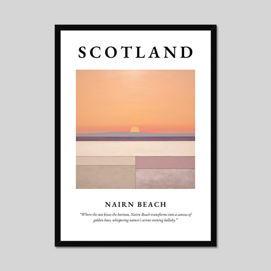 Poster of Nairn Beach, Scotland.