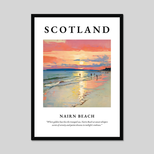 Poster of Nairn Beach, Scotland.