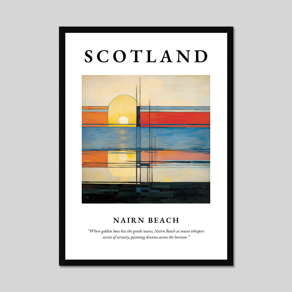 Poster of Nairn Beach, Scotland.