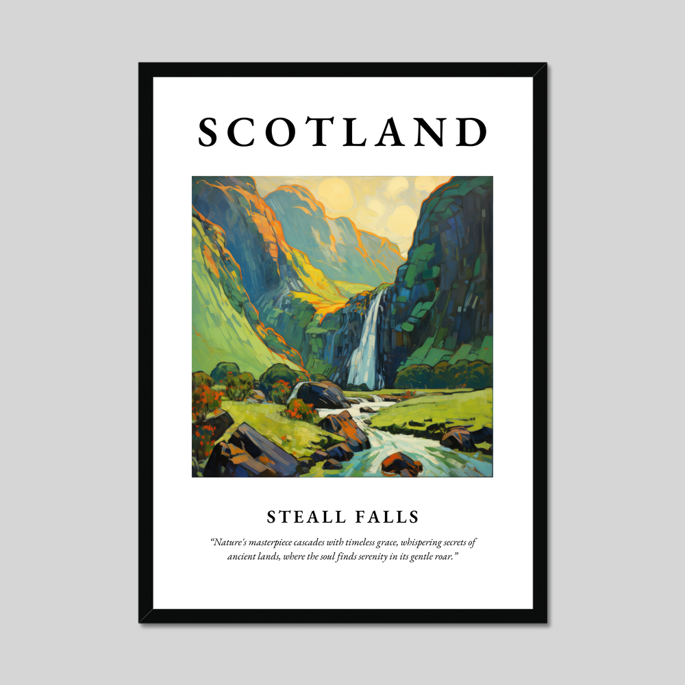 Poster of Steall Falls, Scotland.