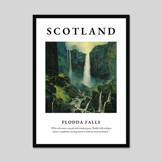 Poster of Plodda Falls, Scotland.