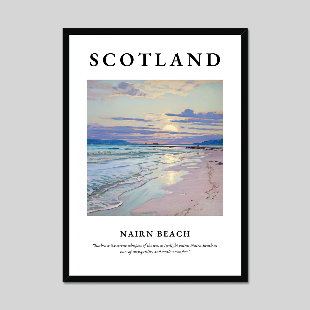 Poster of Nairn Beach, Scotland.