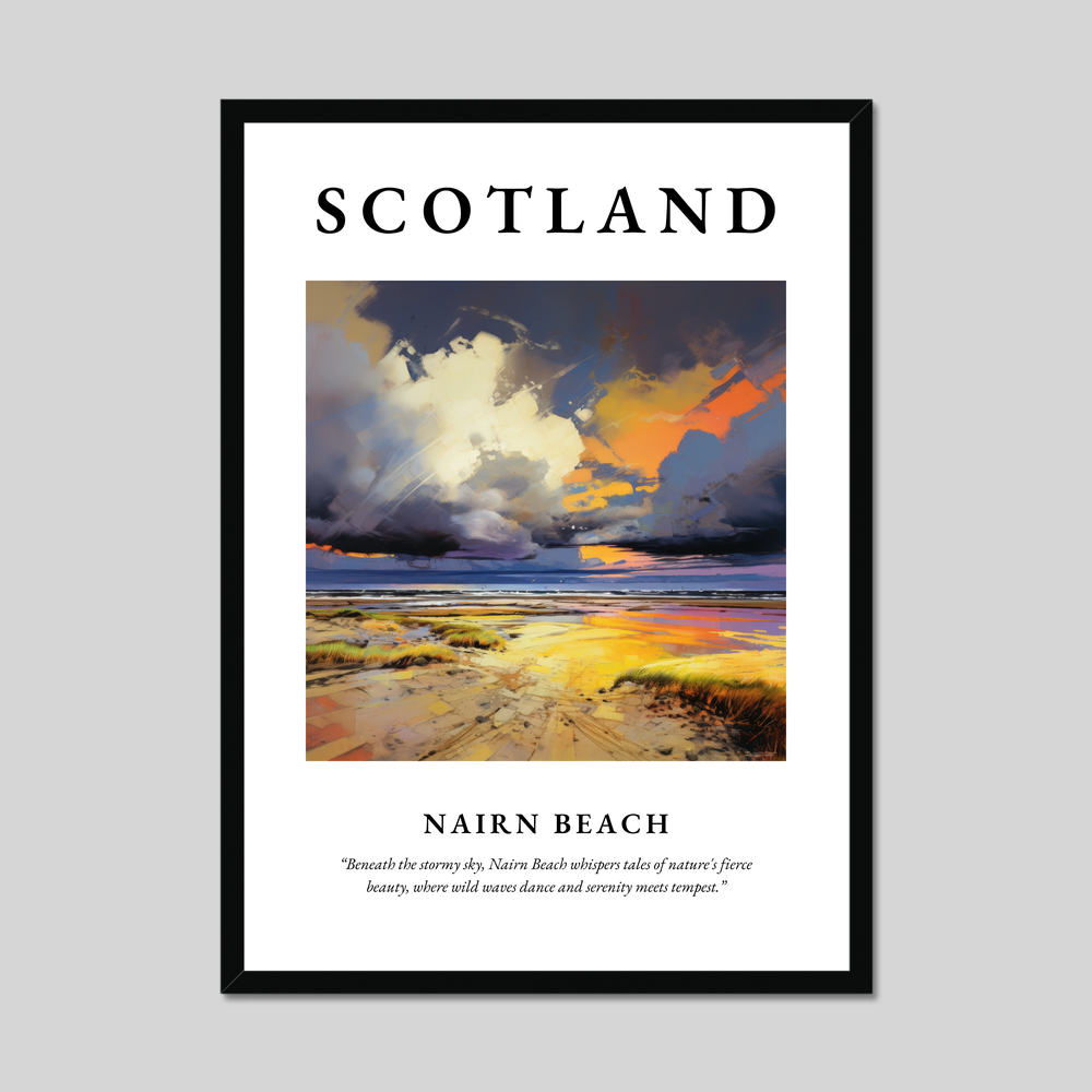 Poster of Nairn Beach, Scotland.