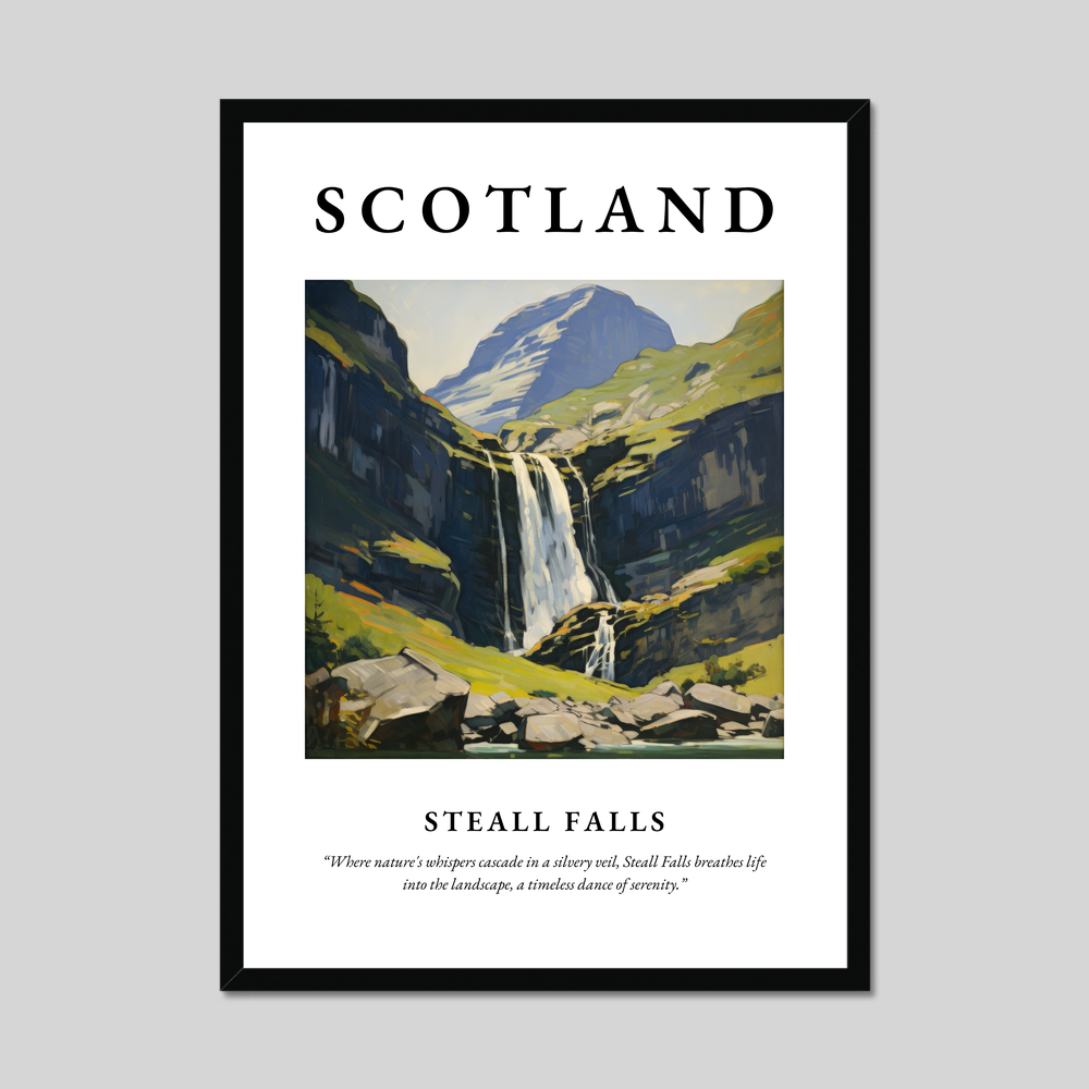 Poster of Steall Falls, Scotland.