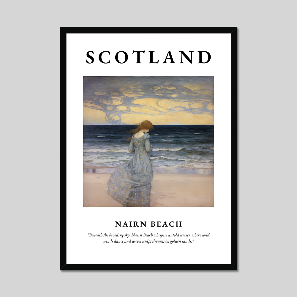 Poster of Nairn Beach, Scotland.