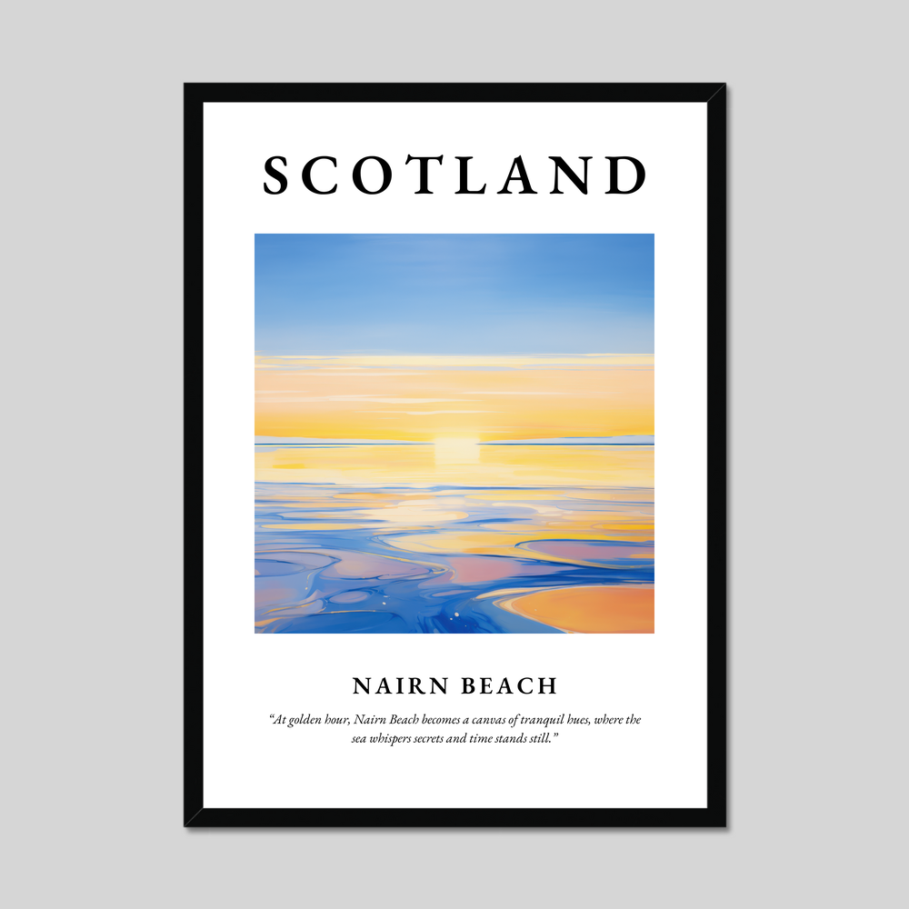 Poster of Nairn Beach, Scotland.