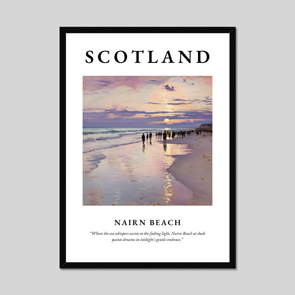 Poster of Nairn Beach, Scotland.