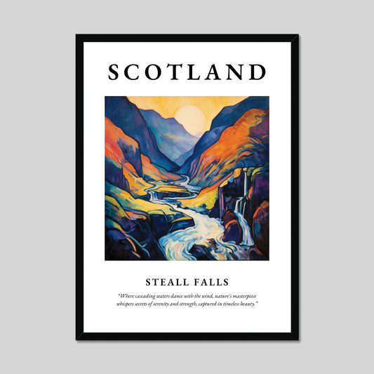 Poster of Steall Falls, Scotland.