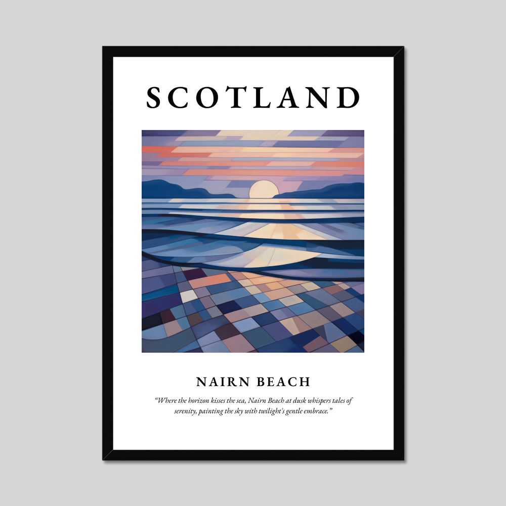 Poster of Nairn Beach, Scotland.