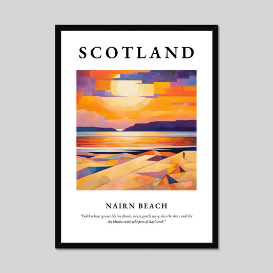 Poster of Nairn Beach, Scotland.