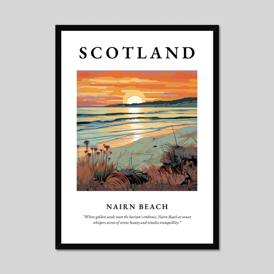 Poster of Nairn Beach, Scotland.