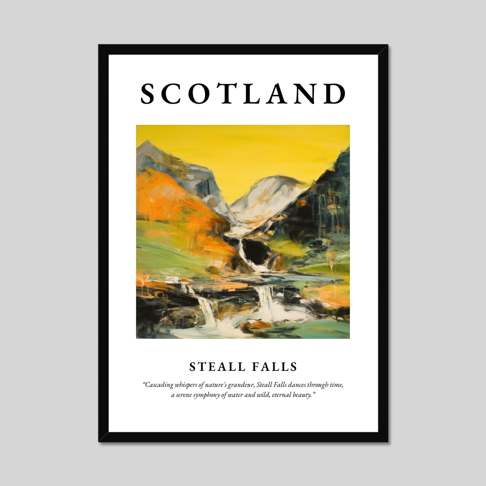 Poster of Steall Falls, Scotland.