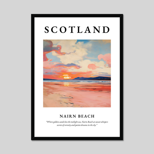 Poster of Nairn Beach, Scotland.