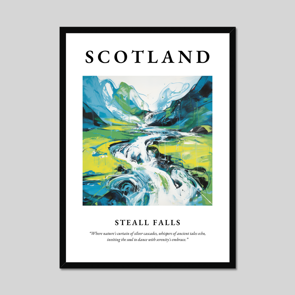 Poster of Steall Falls, Scotland.