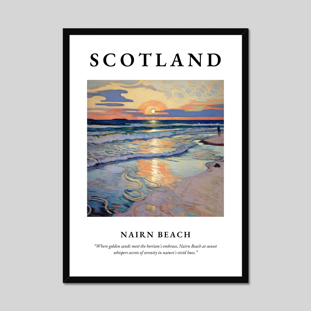 Poster of Nairn Beach, Scotland.