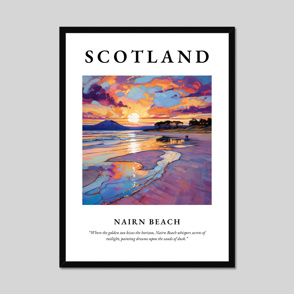 Poster of Nairn Beach, Scotland.