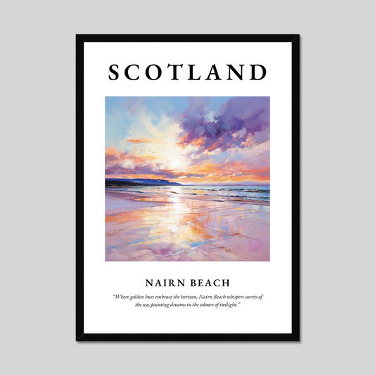 Poster of Nairn Beach, Scotland.