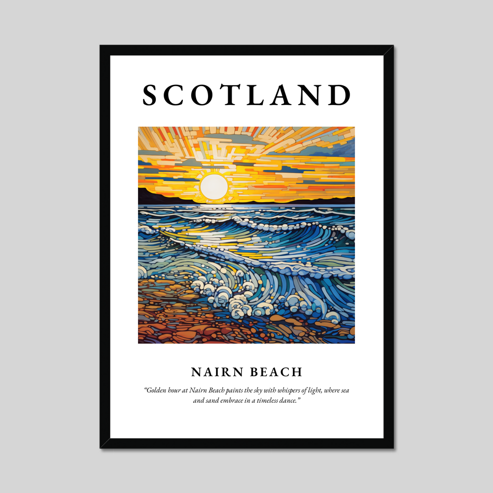 Poster of Nairn Beach, Scotland.