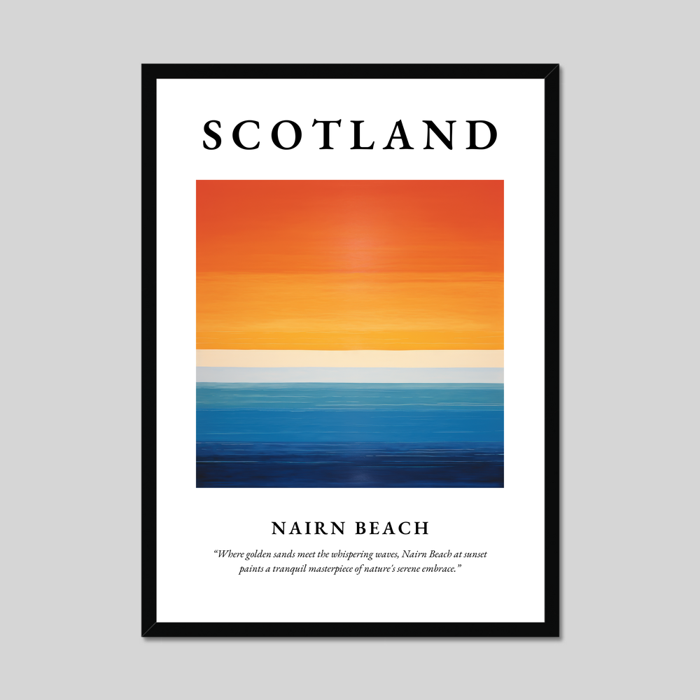 Poster of Nairn Beach, Scotland.