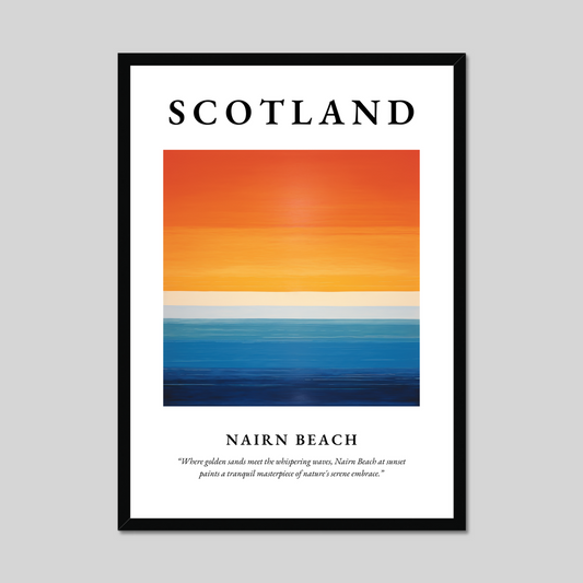 Poster of Nairn Beach, Scotland.