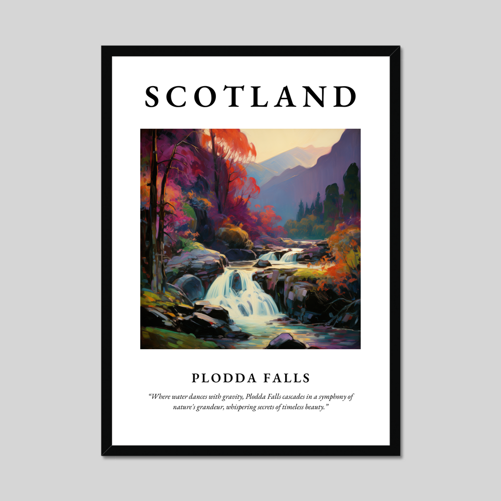 Poster of Plodda Falls, Scotland.