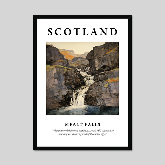 Poster of Mealt Falls, Scotland.