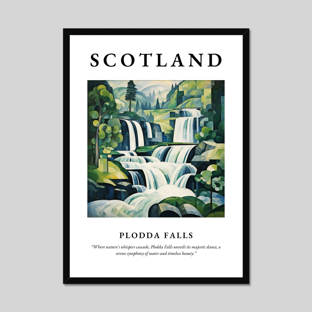 Poster of Plodda Falls, Scotland.