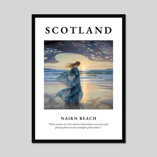 Poster of Nairn Beach, Scotland.