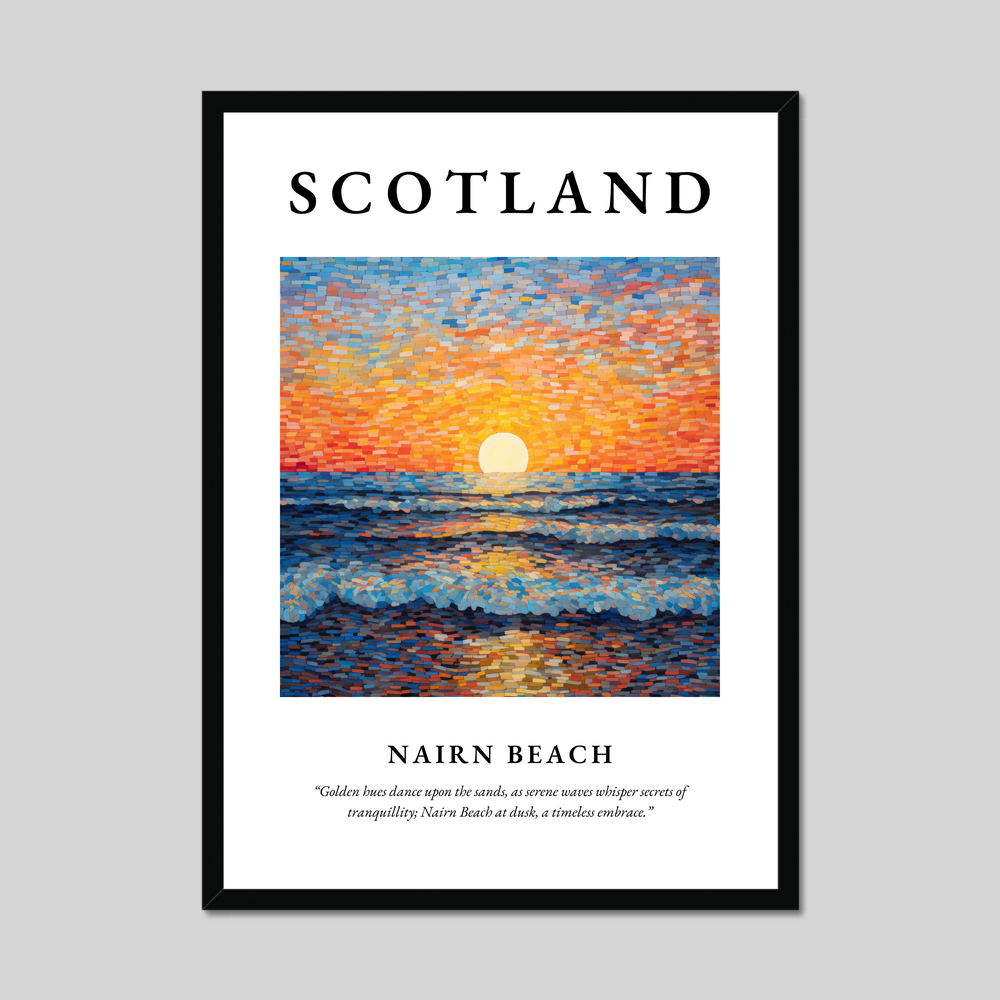 Poster of Nairn Beach, Scotland.