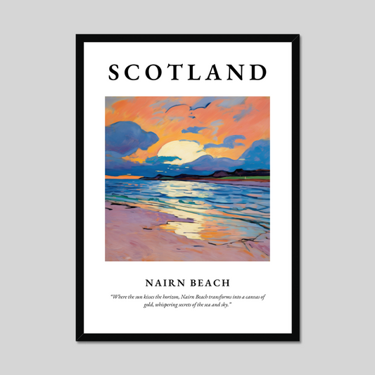 Poster of Nairn Beach, Scotland.