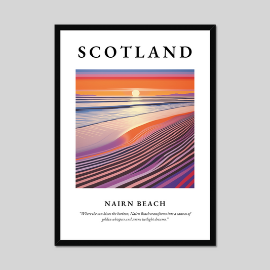 Poster of Nairn Beach, Scotland.