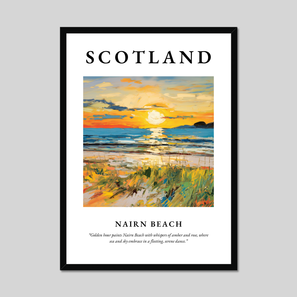 Poster of Nairn Beach, Scotland.