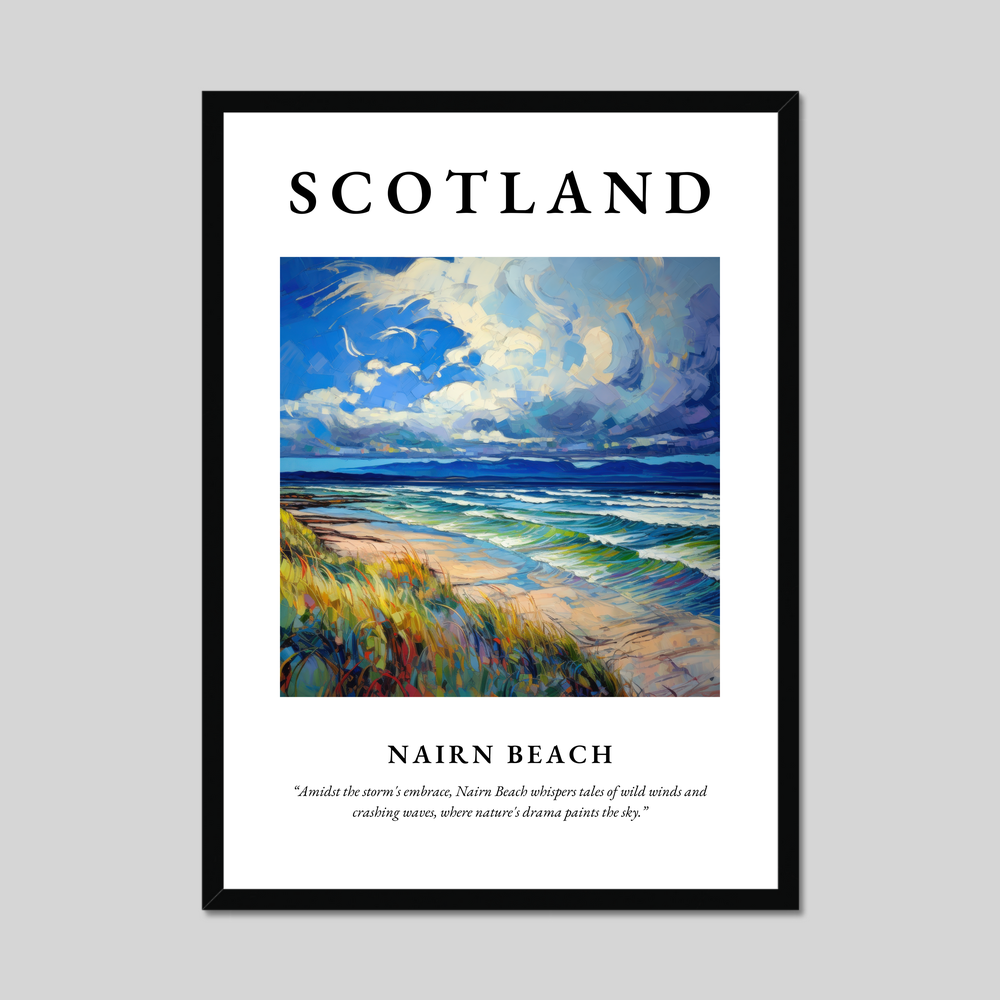 Poster of Nairn Beach, Scotland.