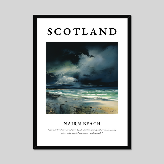 Poster of Nairn Beach, Scotland.