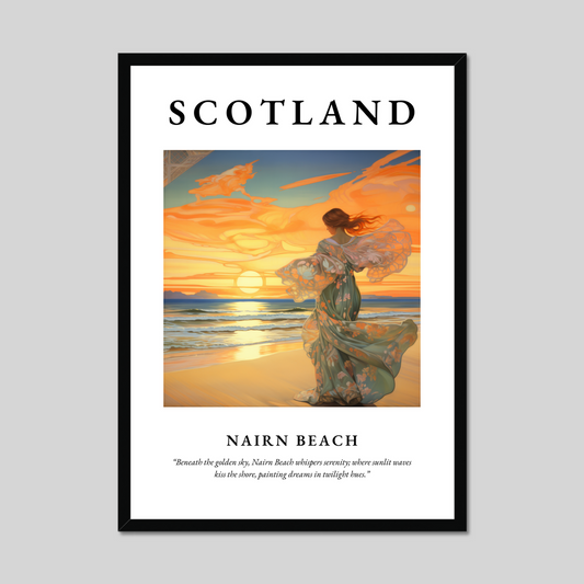 Poster of Nairn Beach, Scotland.