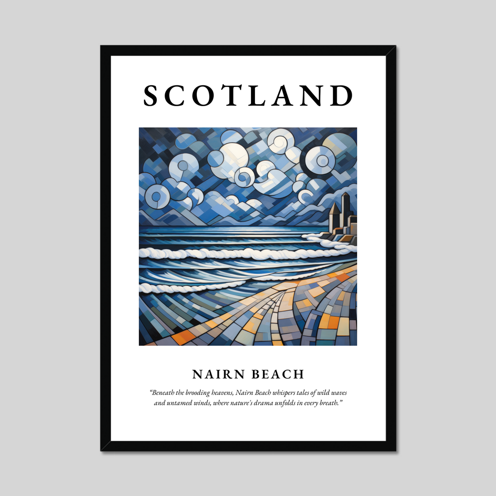 Poster of Nairn Beach, Scotland.