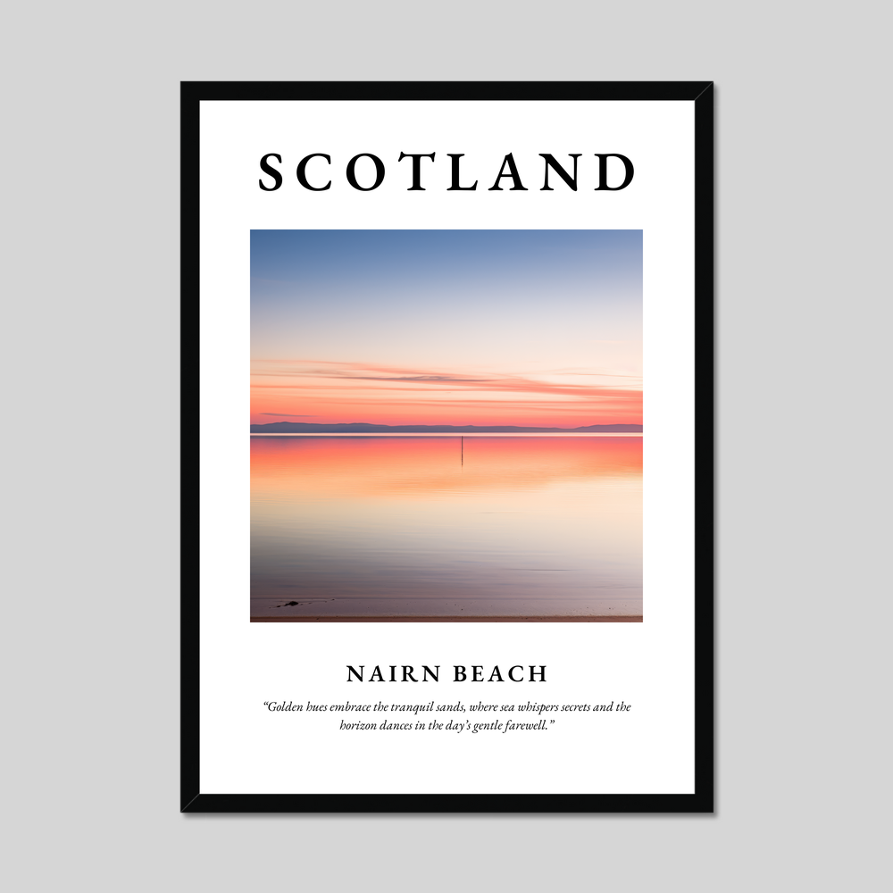 Poster of Nairn Beach, Scotland.