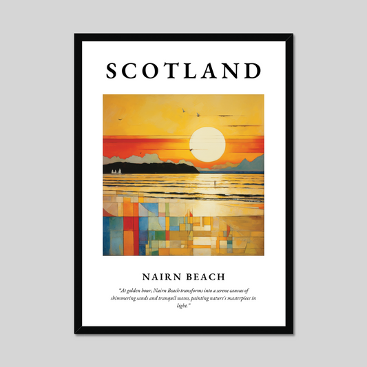 Poster of Nairn Beach, Scotland.