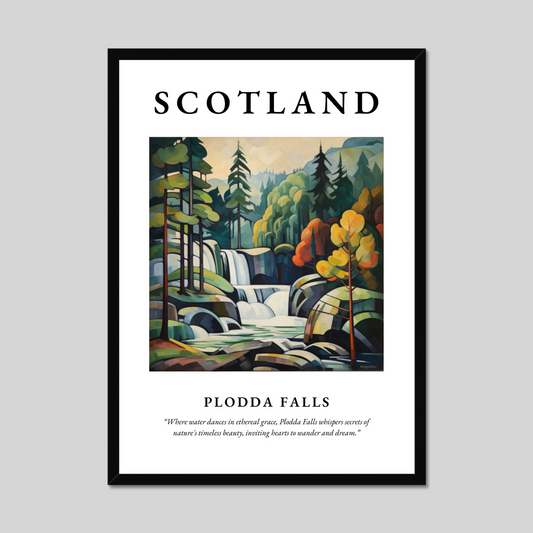 Poster of Plodda Falls, Scotland.