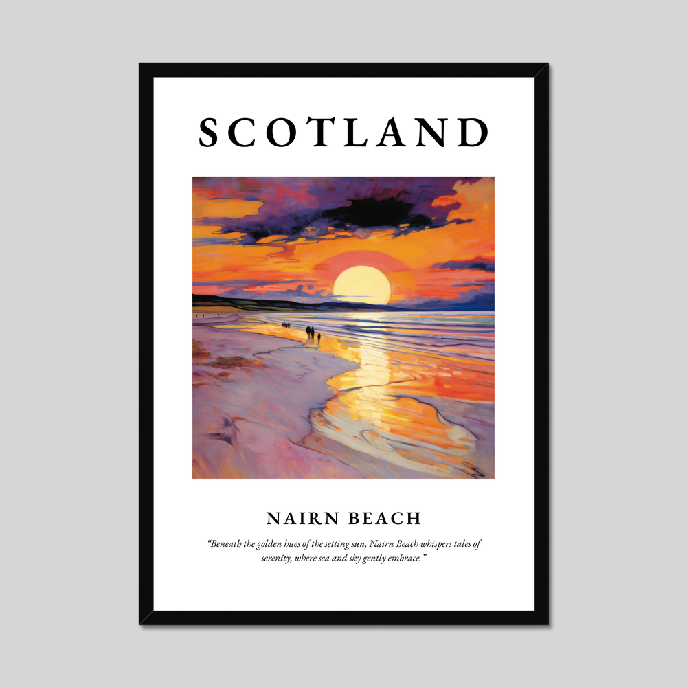 Poster of Nairn Beach, Scotland.