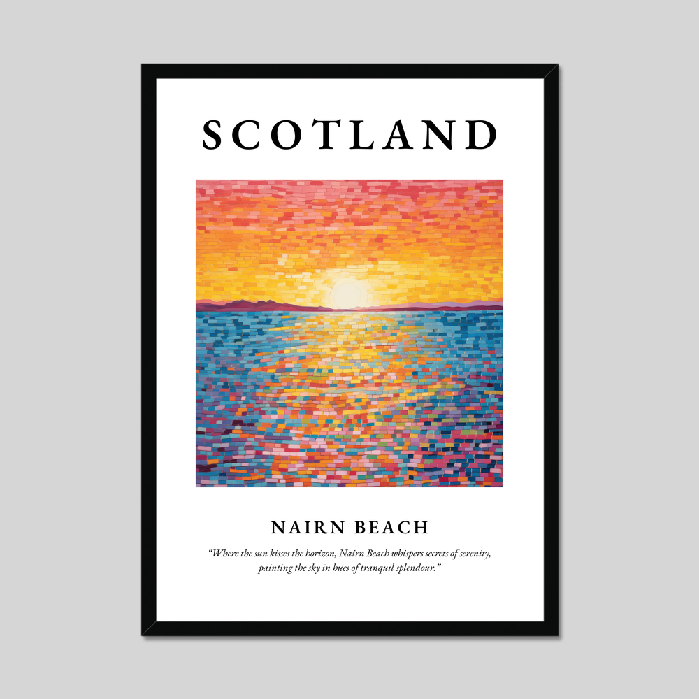 Poster of Nairn Beach, Scotland.