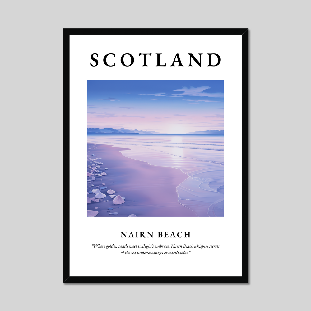 Poster of Nairn Beach, Scotland.