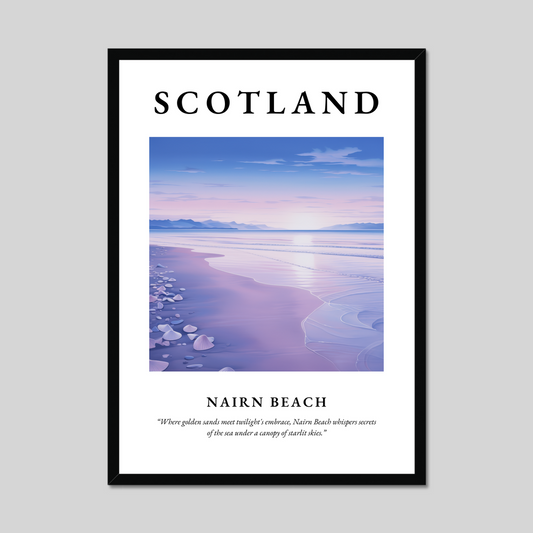 Poster of Nairn Beach, Scotland.