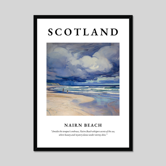 Poster of Nairn Beach, Scotland.