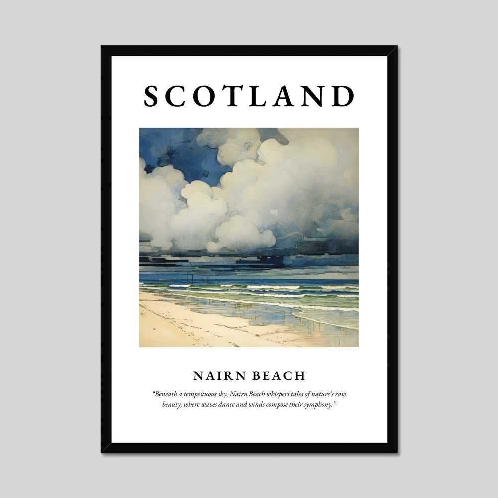 Poster of Nairn Beach, Scotland.