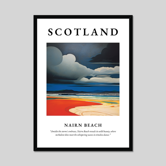 Poster of Nairn Beach, Scotland.