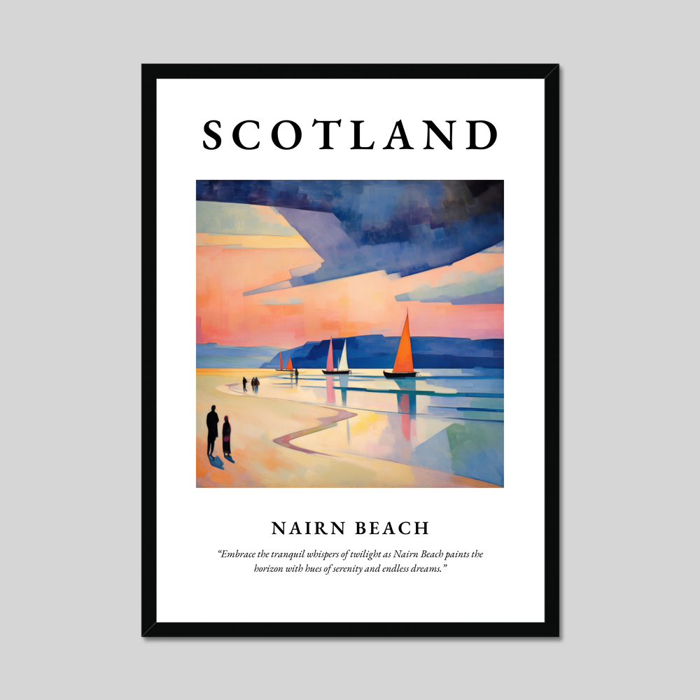 Poster of Nairn Beach, Scotland.