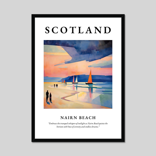 Poster of Nairn Beach, Scotland.