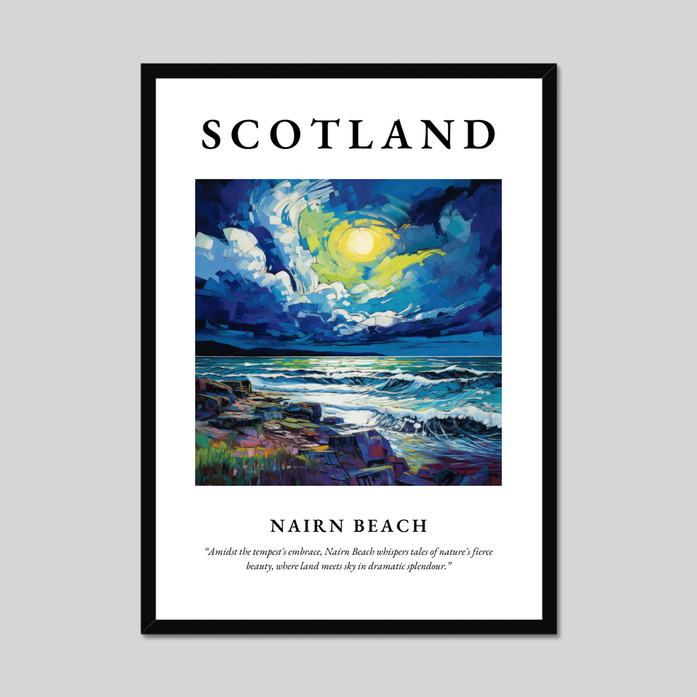 Poster of Nairn Beach, Scotland.