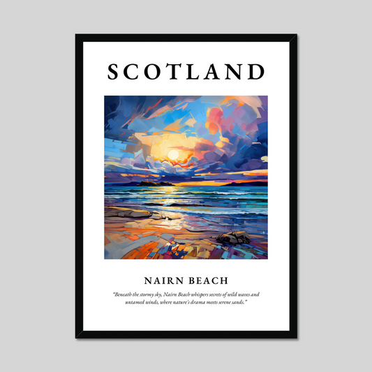 Poster of Nairn Beach, Scotland.